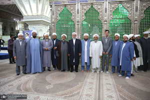 تجدید میثاق میهمانان سی و ششمین کنفرانس بین المللی وحدت اسلامی‎‎ با آرمان های امام خمینی (س)