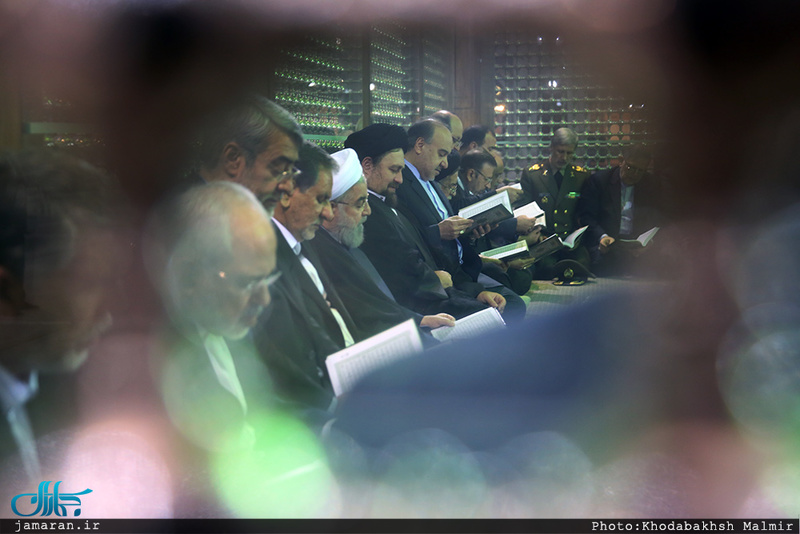 تجدید میثاق رئیس جمهور و هیات دولت با آرمان حضرت امام(س) 