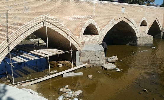 پل سید آباد منتسب به دوره صفوی مرمت شد
