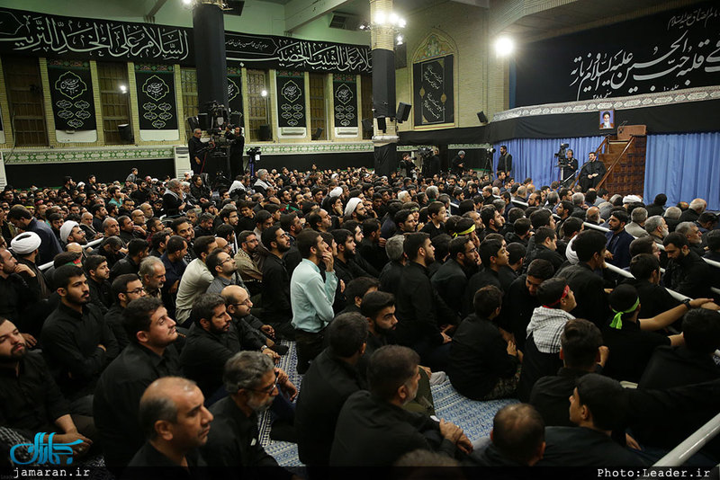 آخرین شب مراسم عزاداری حضرت اباعبدالله الحسین(ع) با حضور رهبر معظم انقلاب