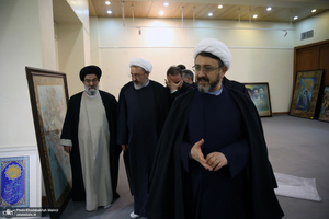 بازدید رئیس موسسه تنظیم و نشر آثار امام خمینی (س) از مراحل آماده‌سازی هفته فرهنگی بر آستان آفتاب