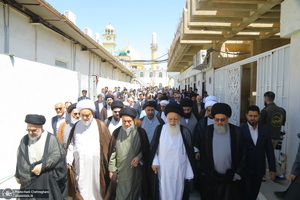 مراسم افتتاح حسینیه آیت الله العظمی بروجردی (ره) در شهر سامرا