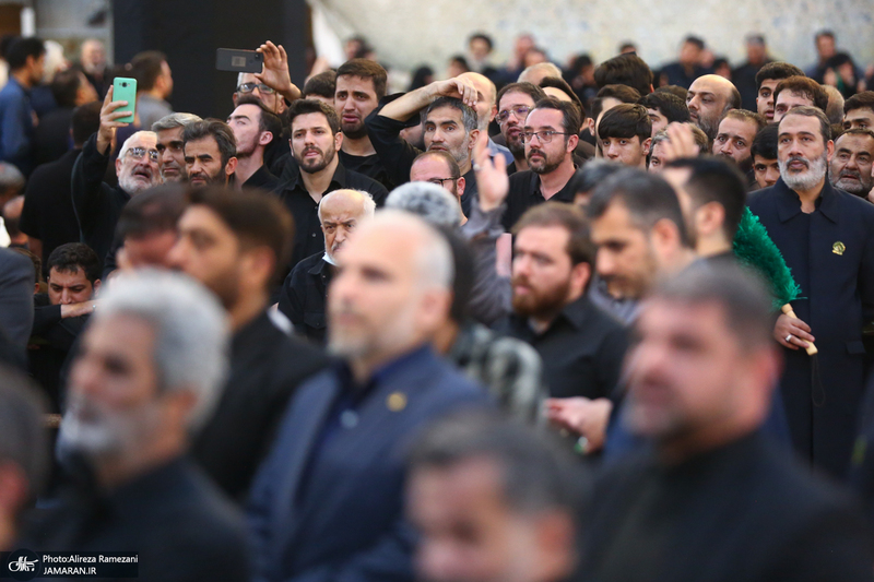 مراسم خاکسپاری شهید حسین امیرعبداللهیان در حرم حضرت عبدالعظیم حسنی (ع)