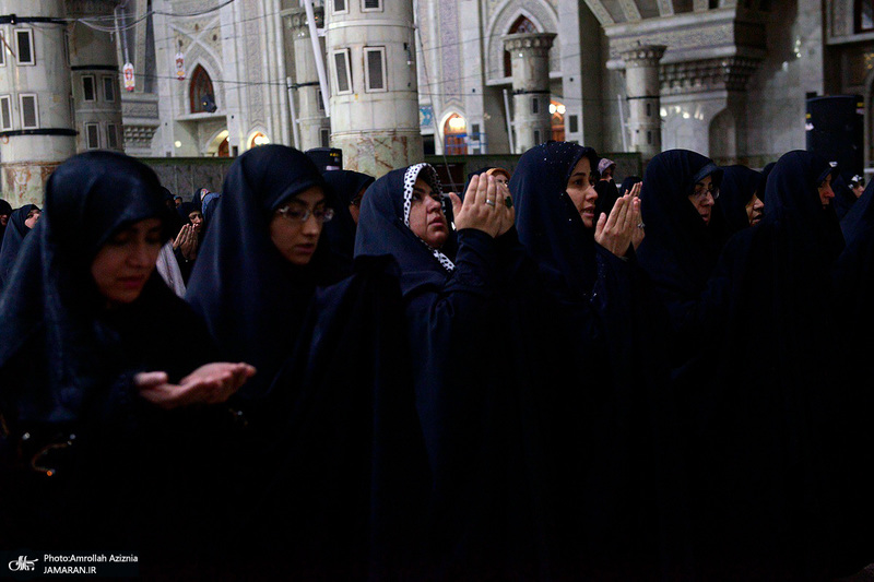 مراسم عزاداری شب شهادت امام جواد (ع) در حرم مطهر امام خمینی
