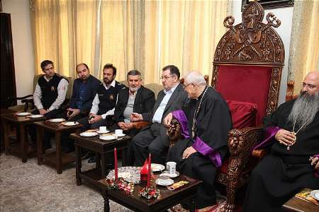 دیدار مدیرعامل آتش نشانی با اسقف اعظم ارامنه تهران