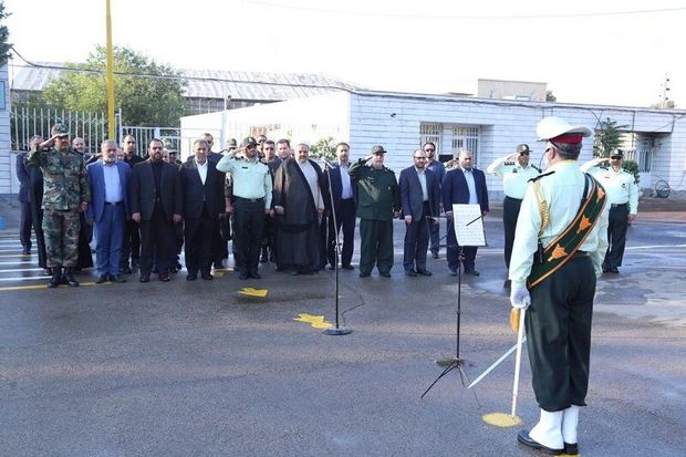 صبحگاه مشترک نیروهای مسلح در قزوین برگزار شد