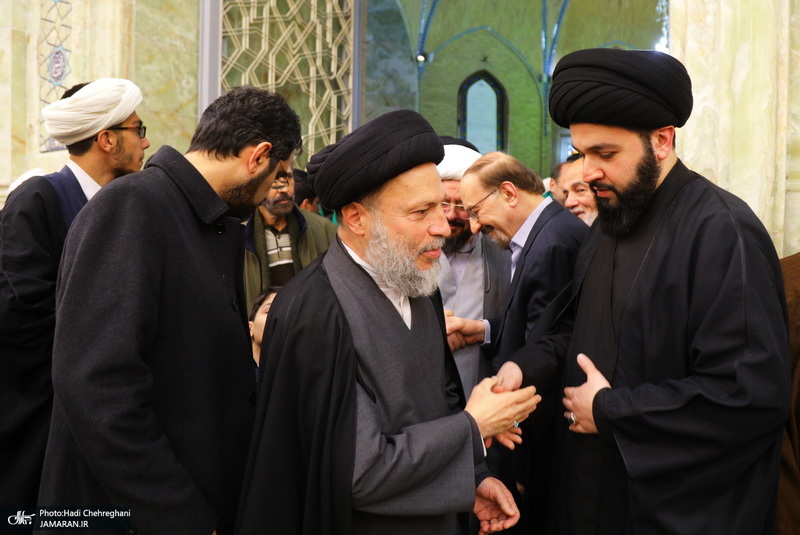 مراسم ترحیم و بزرگداشت آیت الله سید محمدعلی شیرازی در مسجد اعظم قم