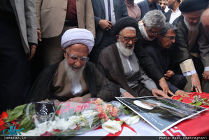 مراسم تشییع حجت الاسلام و المسلمین دکتر احمد احمدی در قم 