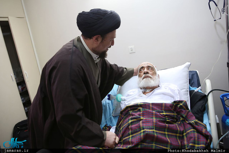 عیادت سید حسن خمینی از حجت الاسلام و المسلمین سید مهدی طباطبایی 