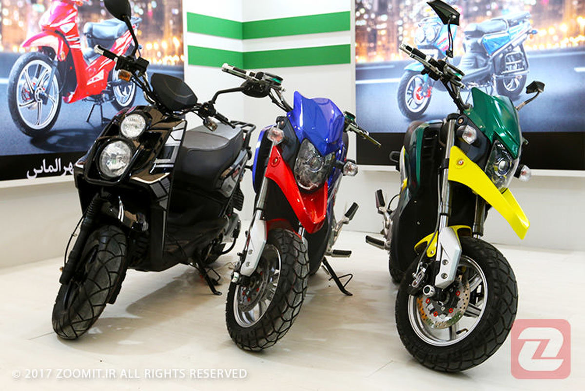 آشنایی با موتورسیکلت‌ های برقی در نمایشگاه خودرو تهران