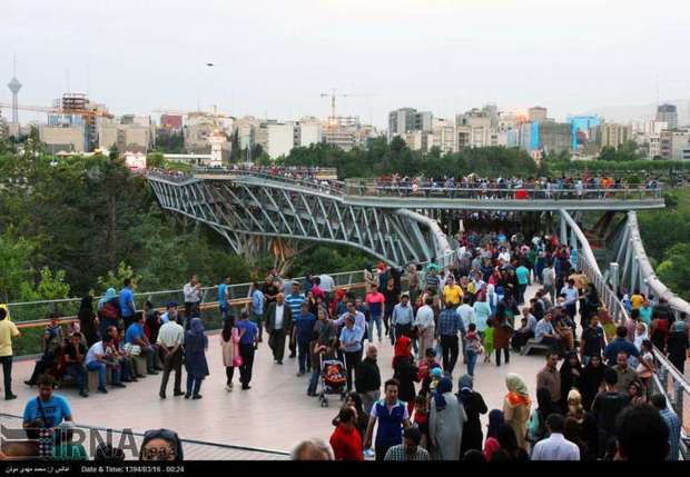 بیش از یک میلیون مسافر نوروزی از جاذبه های گردشگری استان تهران دیدن کردند