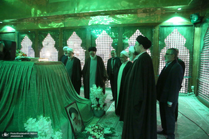 تجدید میثاق رئیس قوه قضائیه و مسئولان عالی قضایی با آرمان‌های حضرت امام خمینی (س)