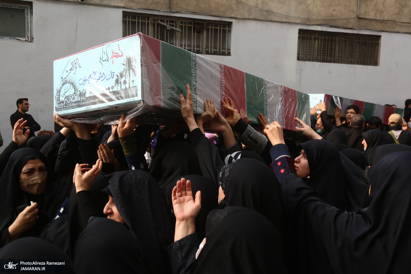 مراسم تشییع 200 شهید گمنام دفاع مقدس در تهران - 4