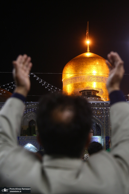 مراسم احیای شب بیست و یکم ماه رمضان در حرم مطهر امام رضا (ع)