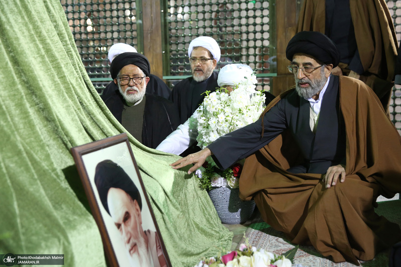 تجدید میثاق مجمع روحانیون مبارز و مجمع مدرسین و محققین حوزه علمیه قم با امام خمینی (س)