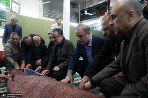 مراسم تشییع برادر سید مصطفی تاجزاده