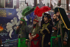 مراسم روز تاسوعاى حسينی در تکیه بزرگ تجریش