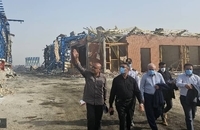 بازدید معاون سیاسی امنیتی دادستان کل کشور از محل انفجار در بندر شهید رجایی (3)