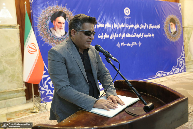 دیدار رئیس سازمان بهزیستی و جمعی از توان یابان این سازمان با سید حسن خمینی