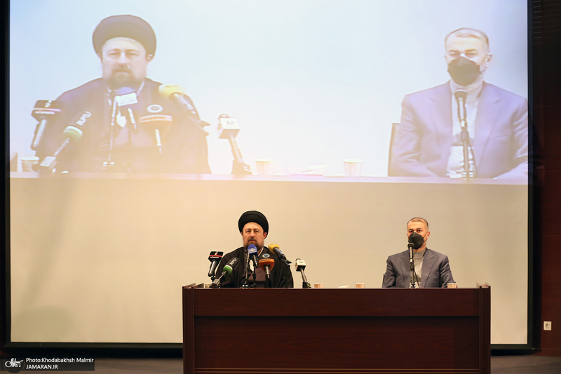 دیدار امیرعبداللهیان و معاونین وزارت امور خارجه با سید حسن خمینی