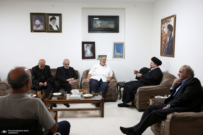 دیدار مدیران سابق تیم های پرسپولیس و استقلال با سید حسن خمینی