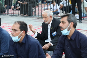 مراسم تعویض پرچم حرم حضرت معصومه (س) در شب اول ماه محرم‎‎