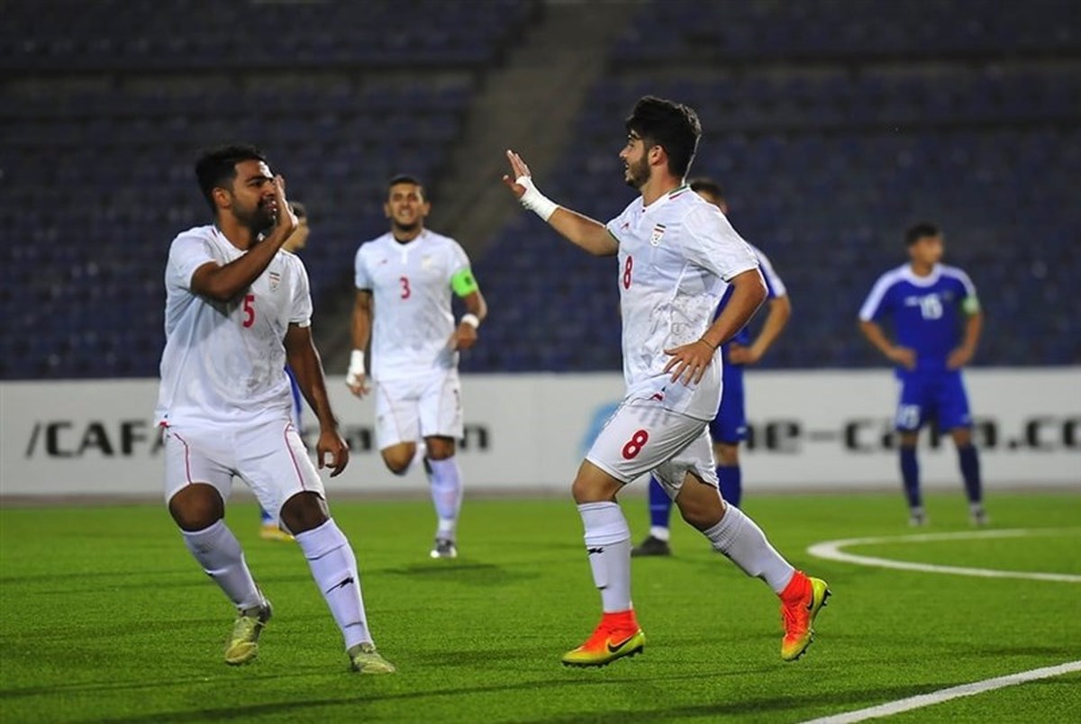 پیروزی تیم فوتبال جوانان مقابل ترکمنستان

