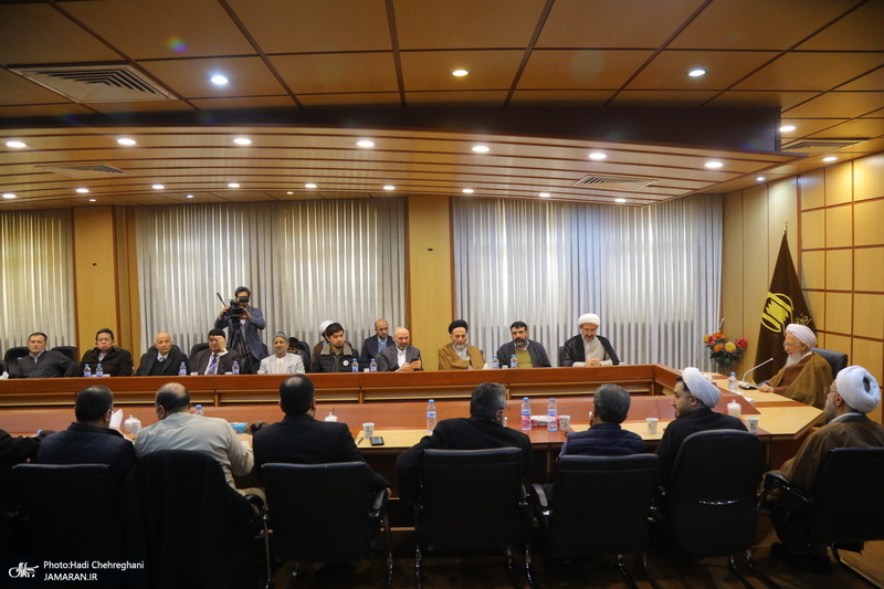 دیدار اساتید و روسای دانشگاه های کشورهای اسلامی با آیت الله العظمی جوادی آملی‎