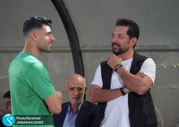 حضور ستاره سینما در تمرین تیم ملی فوتبال