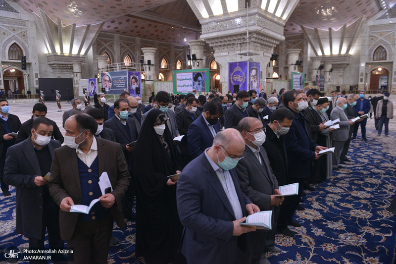 تجدید میثاق وزیر و کارکنان وزارت نیرو با آرمان‌های حضرت امام خمینی(س)