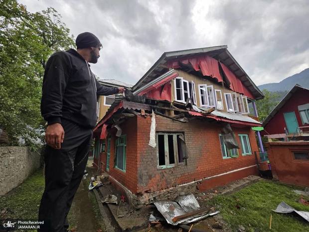 گلوله باران تازه پاکستان در منطقه مرزی شمال کشمیر هند + گزارش تصویری