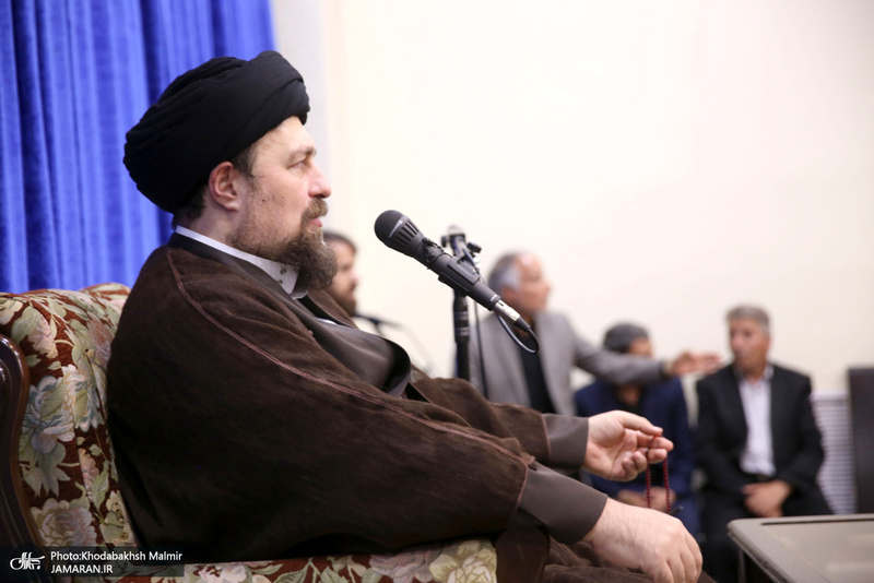 دیدار کارکنان حرم و موسسه تنظیم و نشر آثار امام خمینی(س) با سید حسن خمینی