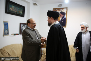 دیدار اعضای شورای مرکزی حزب موتلفه اسلامی با سید حسن خمینی