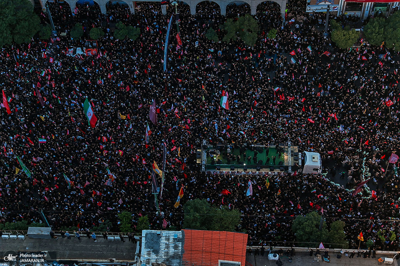 تشییع پیکر مطهر رهبر شهید انقلاب اسلامی در مشهد مقدس