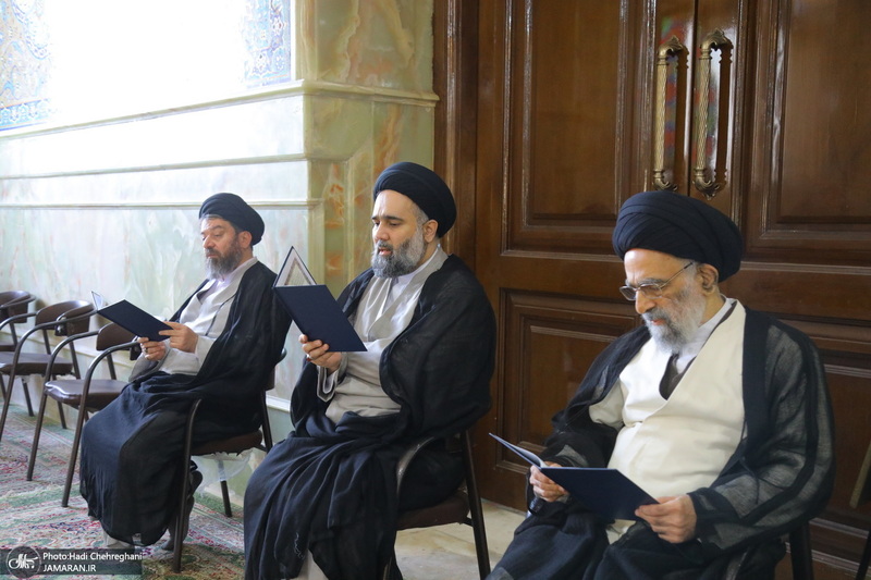 مراسم تشییع پیکر آیت‌الله واحدی جهرمی