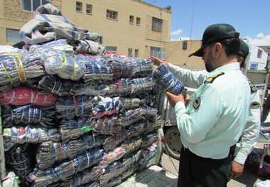 محموله کالای قاچاق سه و نیم میلیارد ریالی در دلیجان توقیف شد