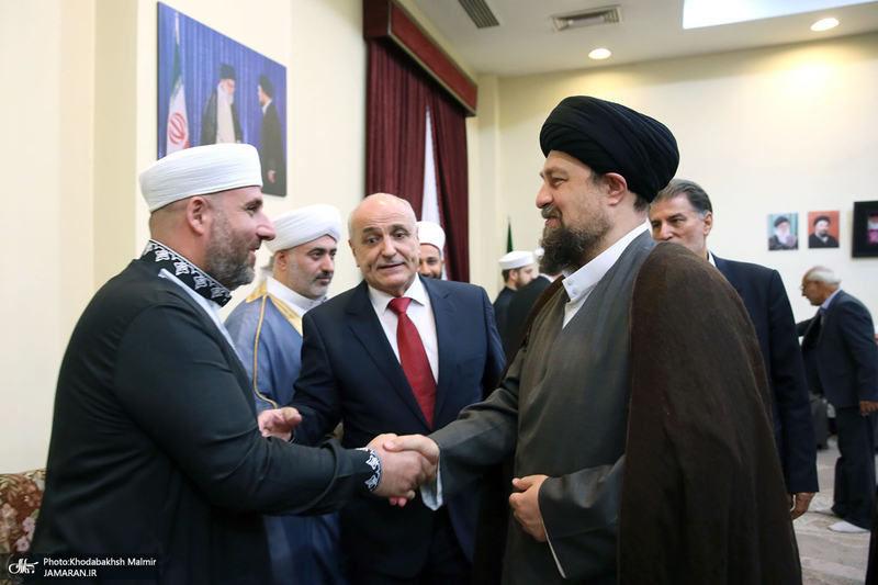 دیدارجمعی از علمای اهل سنت کشور سوریه با سید حسن خمینی