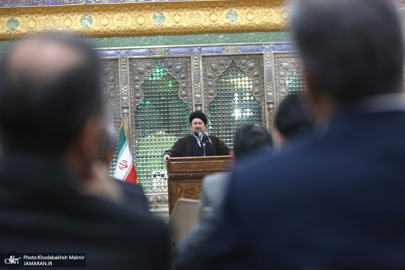 تجدید میثاق رئیس و جمعی از نمایندگان مجلس شورای اسلامی با آرمان‌های امام خمینی(س)-2