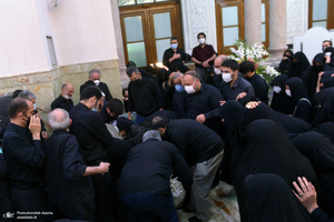 مراسم خاکسپاری حجت الاسلام و المسلمین محتشمی پور(ره) در حرم شاه عبدالعظیم الحسنی(ع)