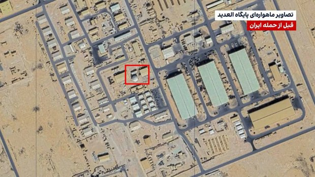 ترامپ گفته بود موشک ایران به پایگاه آمریکا نخورده، اما خورده؛ این هم سندش + عکس و فیلم