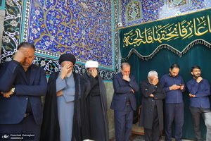 دسته عزاداری خادمین حرم حضرت معصومه (س) در روز شهادت امام رضا (ع)
