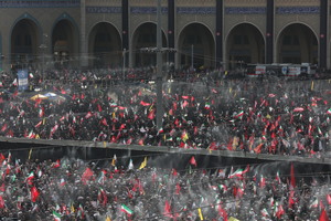 مراسم وداع با رهبر شهید انقلاب در مصلی تهران