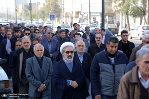 مراسم تشییع و خاکسپاری همشیره مرحوم آیت الله شهاب الدین اشراقی