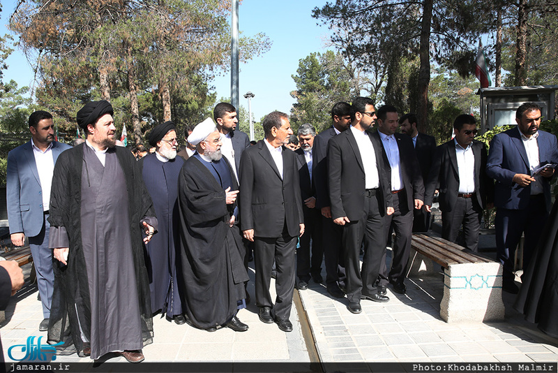 تجدید میثاق رئیس جمهور و هیات دولت با آرمان حضرت امام(س) 