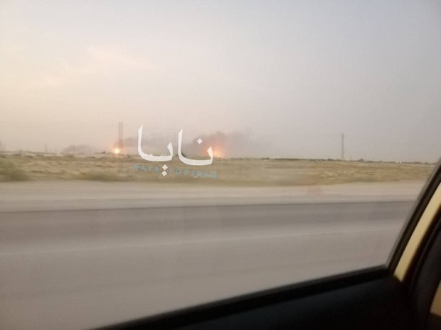 حمله به تأسیسات عظیم نفتی در شرق عربستان و آتش‌سوزی گسترده + عکس