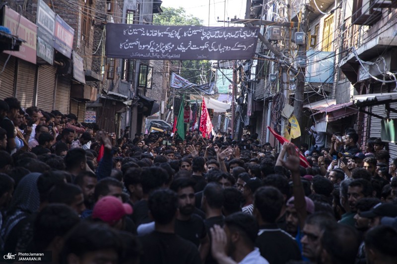 دسته عزاداری سنتی در کشمیر ھند