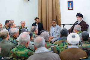 دیدار جمعی از فرماندهان نیروهای مسلح با فرمانده کل قوا