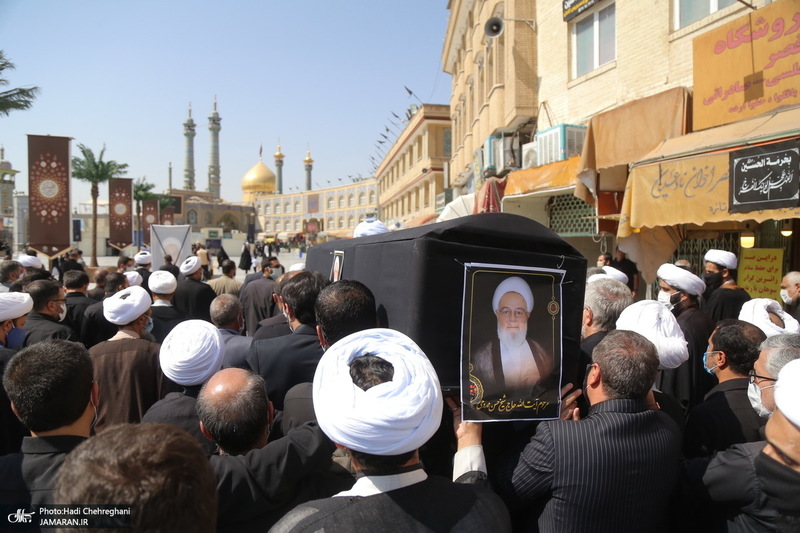مراسم تشییع پیکر آیت الله حسن ممدوحی(ره)