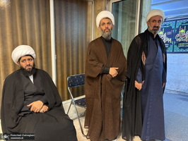 مراسم عزاداری روز تاسوعای حسینی در بیوت مراجع و علماء‎