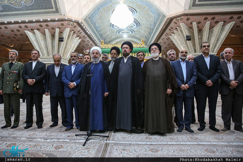 تجدید میثاق رئیس جمهوری و هیات دولت با آرمان های حضرت امام(س)